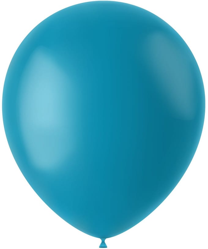 Ballonnen Calm Turquoise Mat 30 cm - 10 stuks