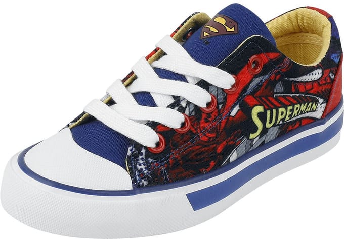 Superman Kids - Comic Unisex Sneakers voor kinderen - blauw/rood - EU 36