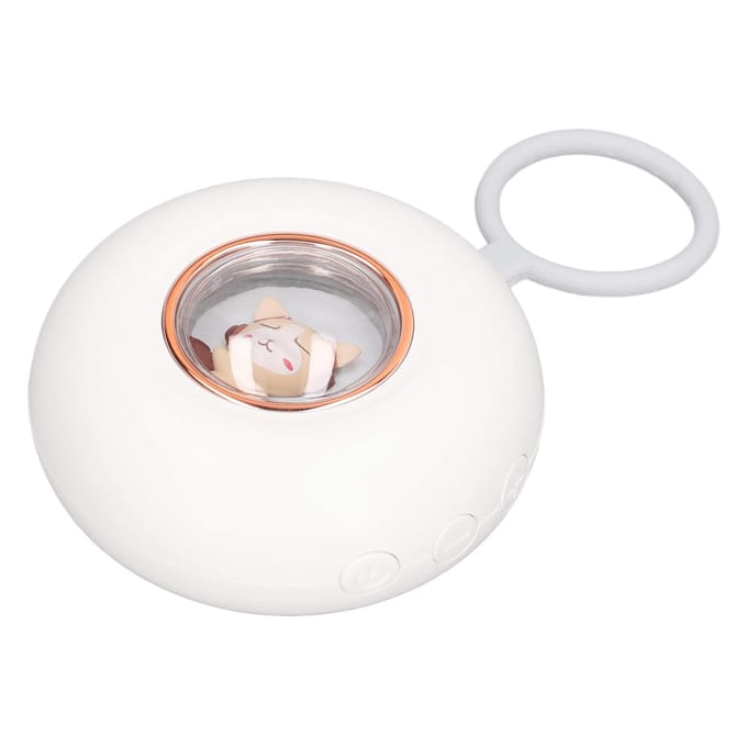 Microstroom Handheld Slaaphulpmiddel Cartoon Ronde Vorm Angstverlichting Fysieke Puls Slaaphulpmiddel white