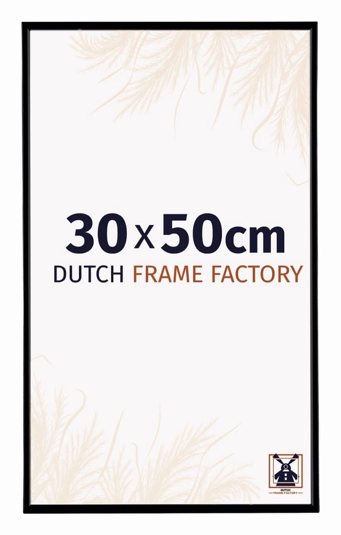 Fotolijst 30x50 cm - Kunststof - Zwart Mat - Easy