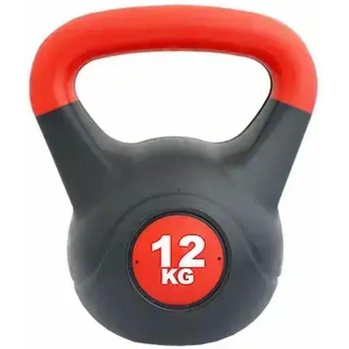 Softee Pvc 12kg Kettlebell Zwart 12 kg