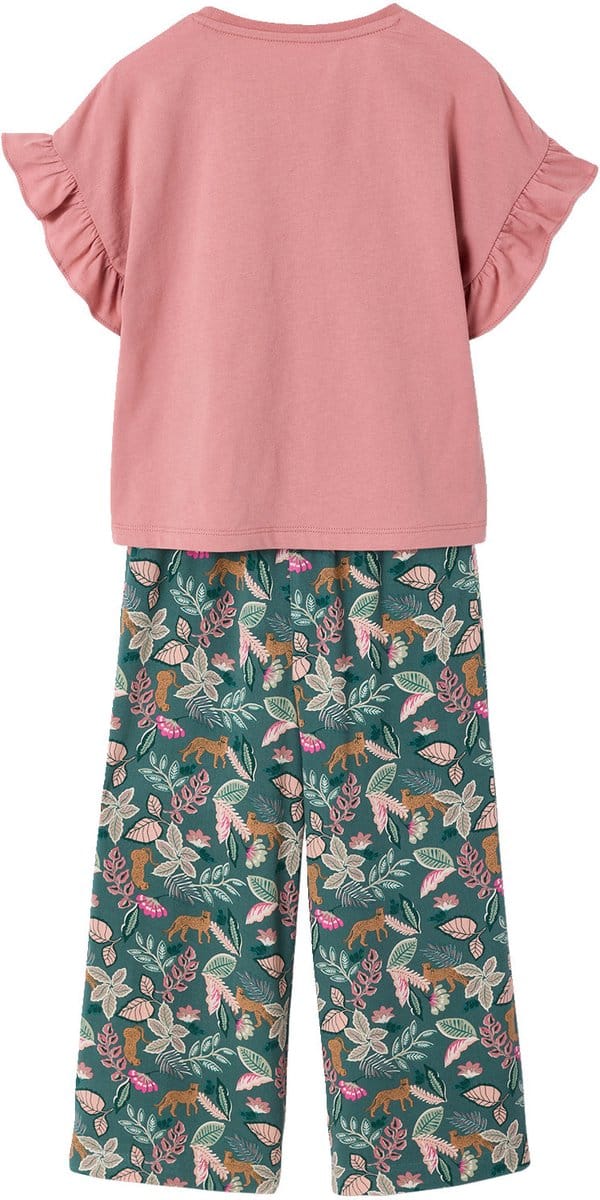 Vertbaudet Meisjesset T-shirt en wijde broek