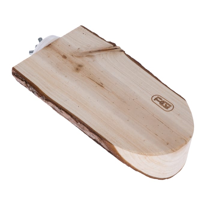 TIAKI houten platform met schors, ovaal ca. 8x4x17cm Klein dier