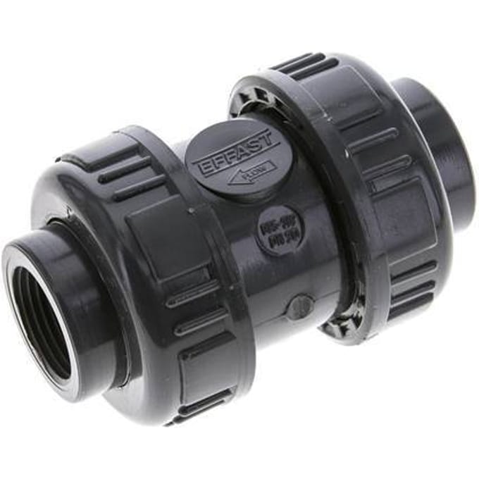 PVC Terugslagklep Rp 3/4'' 0.012-16bar (0.17-232psi)