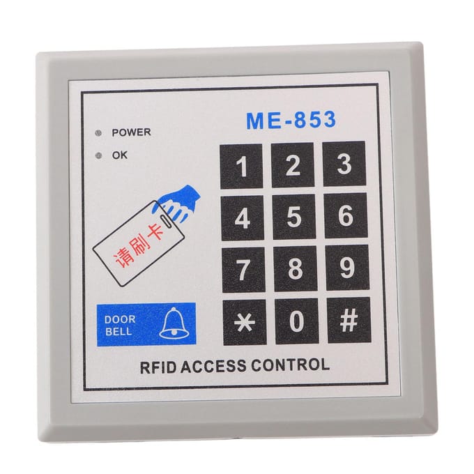 Machine de contrôle d'accès ID Porte Unique Câblage Mots de passe Carte Système d'accès de sécurité Machine de contrôle black