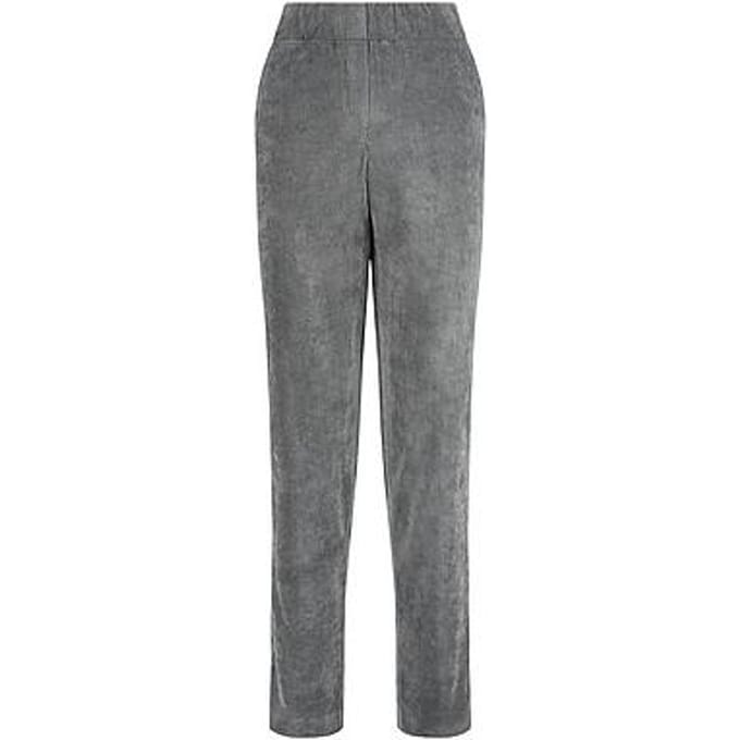 Straight Fit-cordbroek steekzakken Van DAY.LIKE grijs