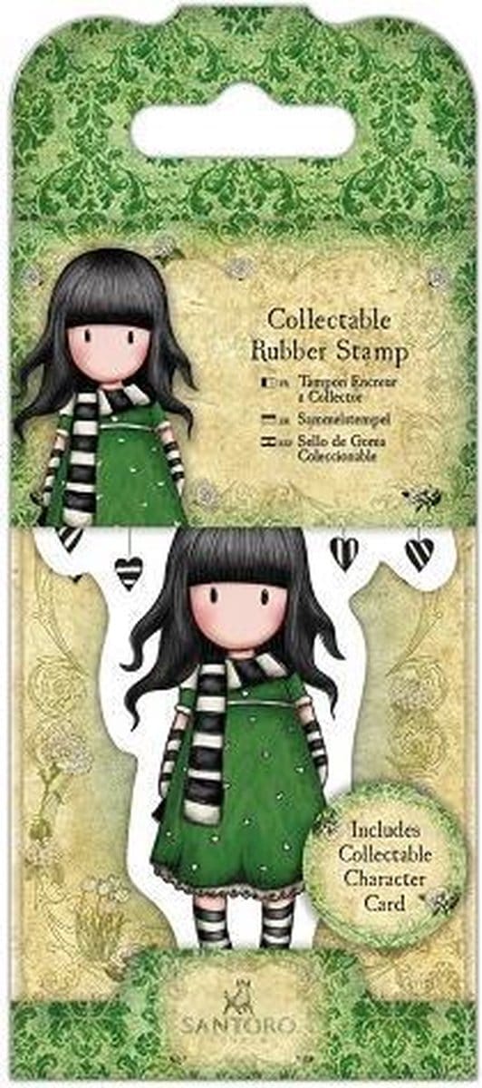 Gorjuss: Collectable Mini Rubber Stamp - Santoro - No. 26 The Scarf (GOR 907406)
