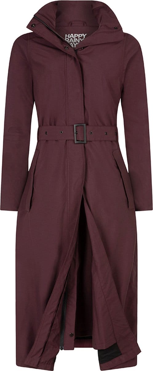 Happy Rainy Days Lange Regenjas Dames Montreal Burgandy