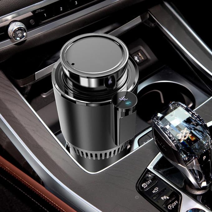 Auto Koeler Warmer Beker Auto Auto Koel- en Verwarmingsbeker Praktische Auto Koelkast Koeler gray