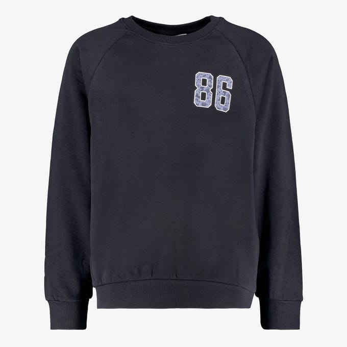 Name It meisjes sweater met opdruk zwart - Maat 116