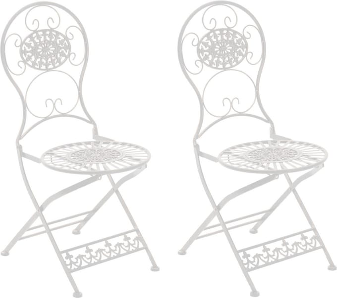CLP Mani Set van 2 Tuinstoelen wit