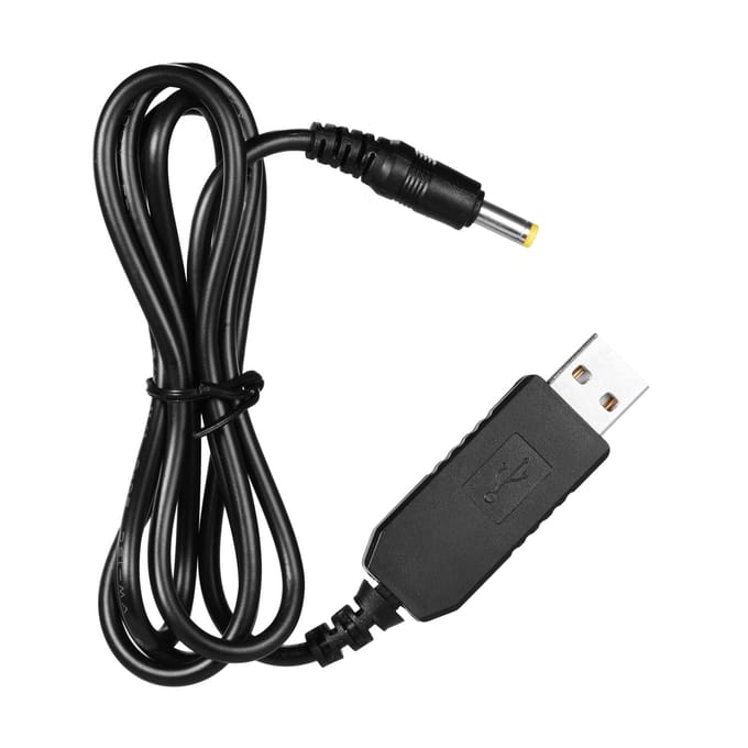 5V USB naar NP-W126 dummy-accu DC-koppeladapter compatibel met Fuji-camera's zwart