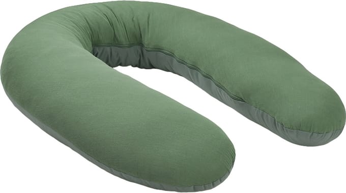 Funnababy Voedingskussen/Zwangerschapskussen - muslin groen
