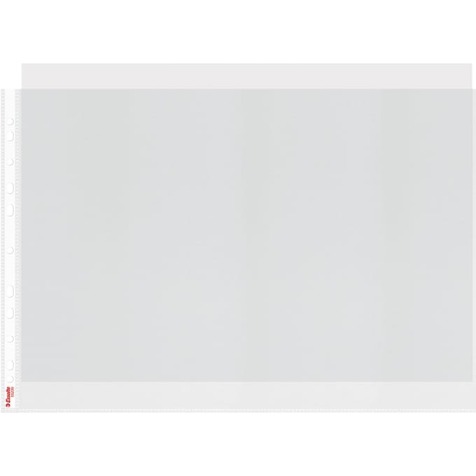 Esselte Showtas - PP - A3 landscape - 30% Pre-consumer Gerecycled Plastic - 50 stuks - Transparant