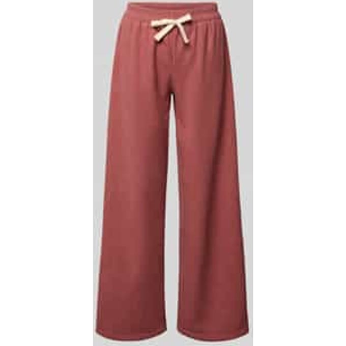 Wide fit stoffen broek met elastische band
