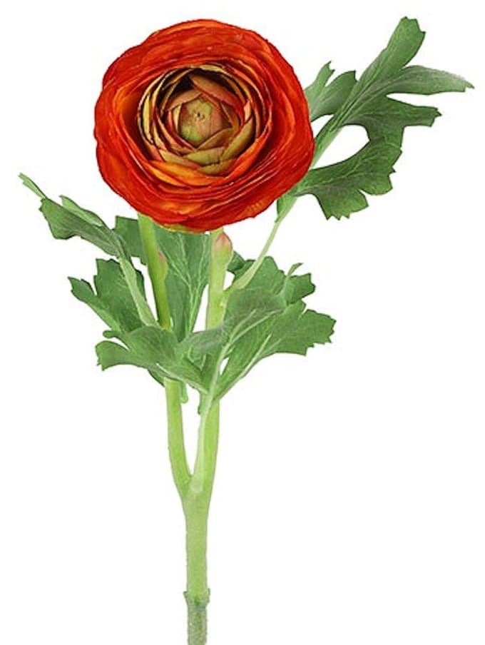 Countryfield Kunstbloem Ranunculus oranje