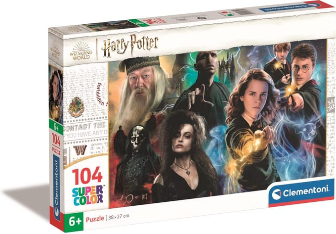 Clementoni - Harry Potter - Puzzles 104 Pieces Super - Puzzle enfant - Des 6 ans - 38x27cm