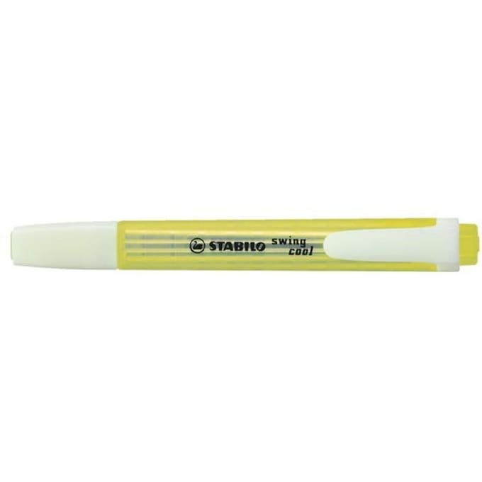 STABILO swing cool - Markeerstift - Perfect Voor Onderweg - Geel - per stuk