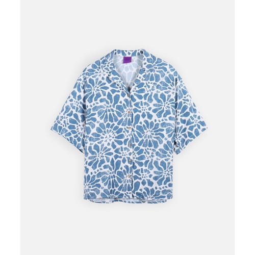 Overhemd Oxbow Shirt met korte mouwen CORAL