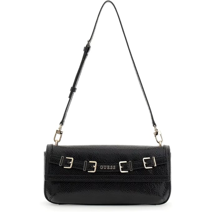 GUESS schoudertas Dovie Flap Shoulder Bag Cream White crème