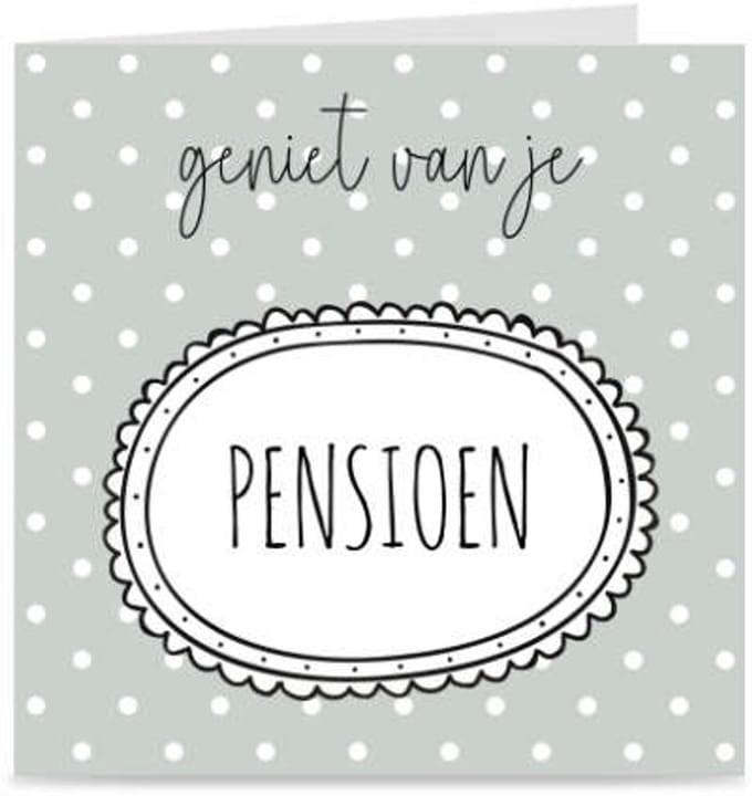 GENIET VAN JE PENSIOEN | kaart / wenskaart met envelop
