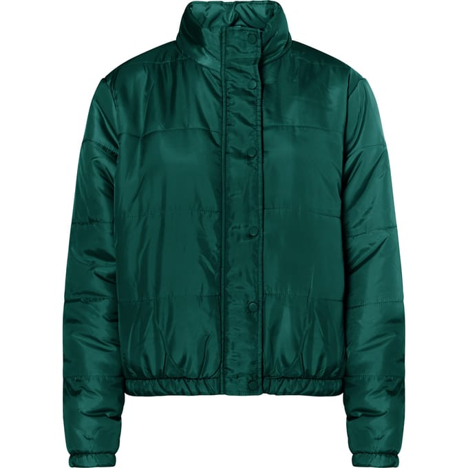 Mymo Licht gewatteerd blousonjack Dames donkergroen