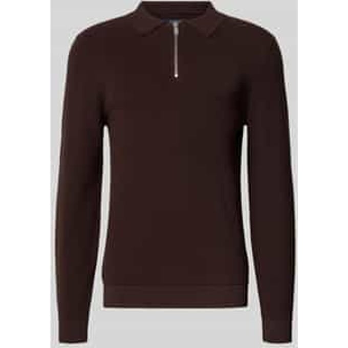 Gebreide pullover met reverskraag