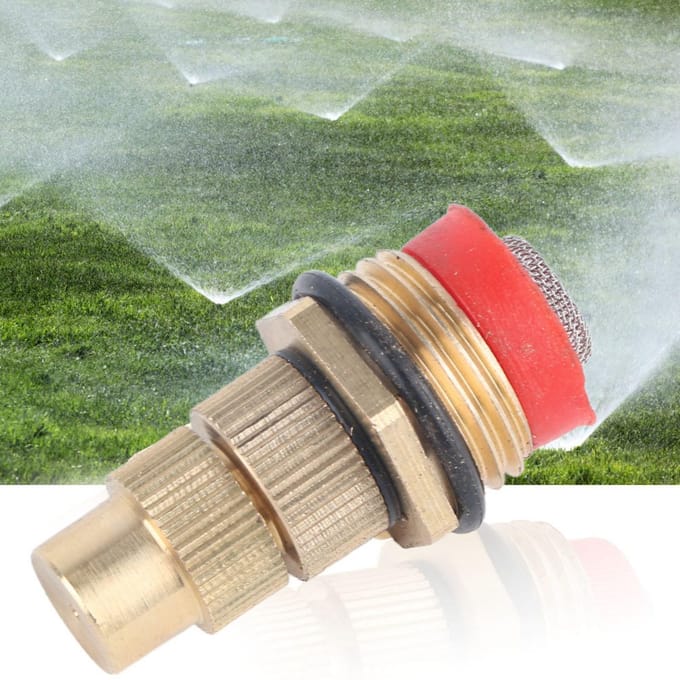 Arroseur d'irrigation de jardin Buse de pulvérisation brumisation Tête de pulvérisation d'arrosage réglable G1 2 gray