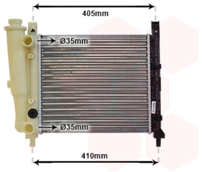 Van Wezel - RADIATOR VOOR FIAT UNO I 1983-1989 RA598890VWAN