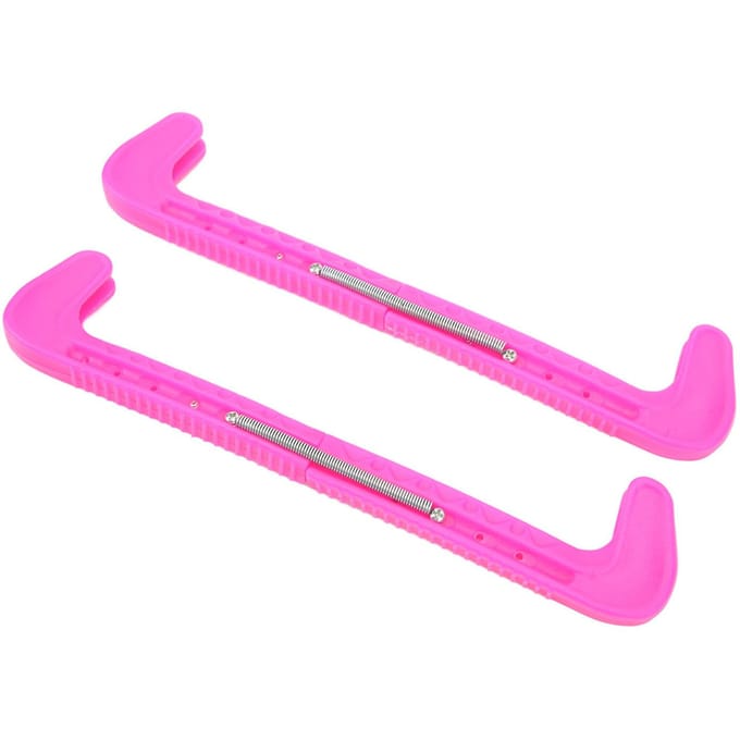 1 Paar IJsschaats Beschermers Kunstschaats Beschermers Verstelbare Plastic Beschermers Roze roze
