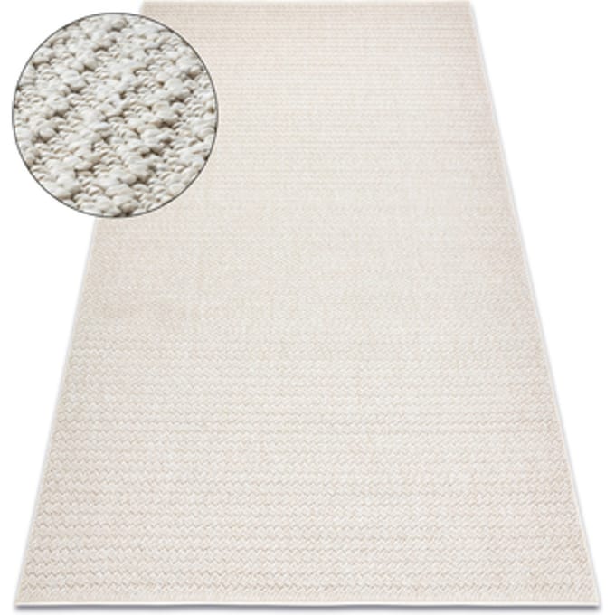Kleden Rugsx Tapijt JERSEY 19236 crème - structureel, lus 60x100 cm
