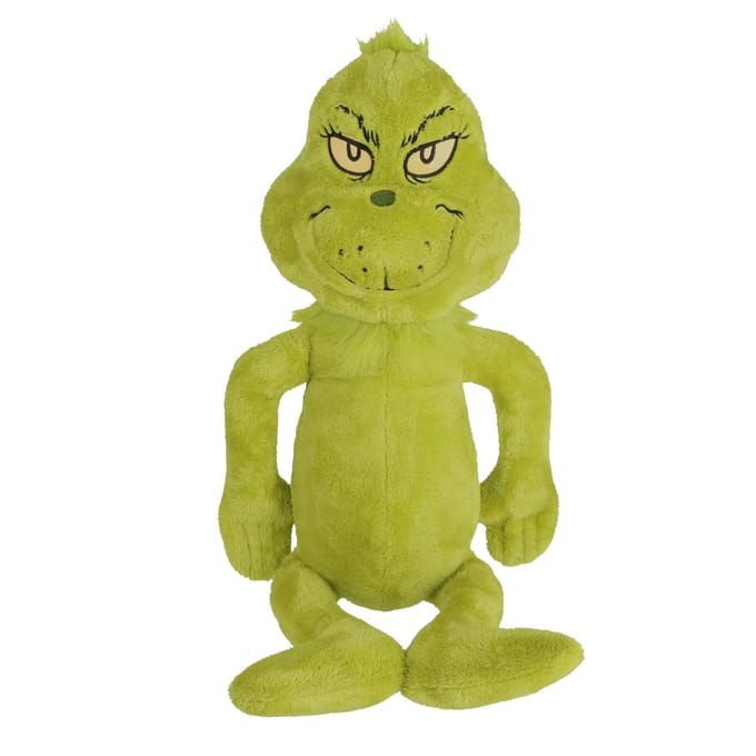 Pluche De Grinch knuffel 90 cm - film speelgoed - multicolor.