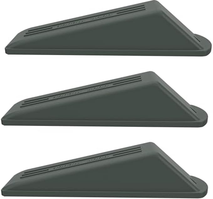 Antislip Rubber Deurwigstoppers - Set van 3 - Duurzaam en Sterke Grip