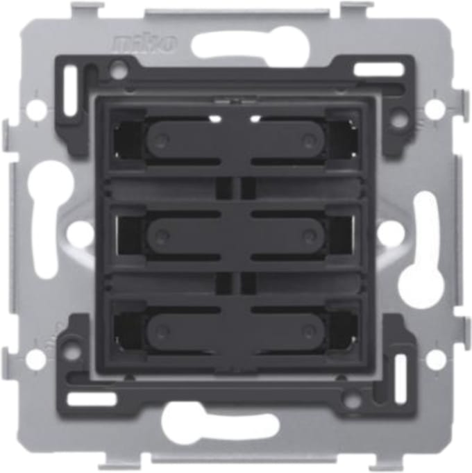Niko drukknop zesvoudig 24V (170-67051) - drukcontact