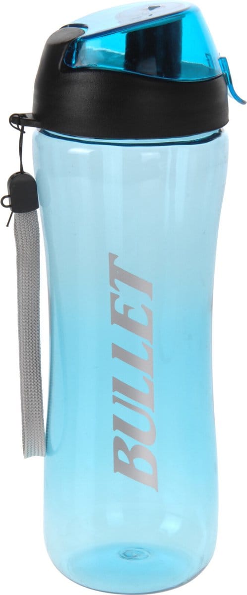Bidon drinkfles/waterfles blauw 700 ml - Sportfles/sportbidon - Kunststof
