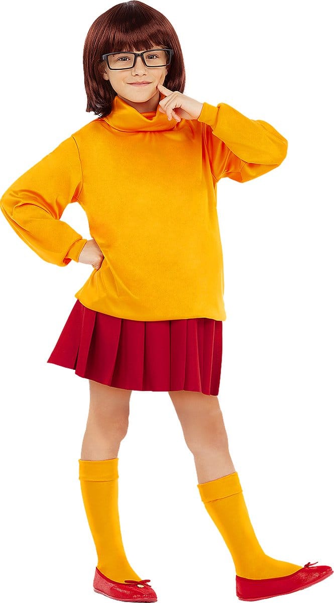 FUNIDELIA Velma Kostuum voor meisjes - Scooby Doo - Maat: 122 - 134 cm