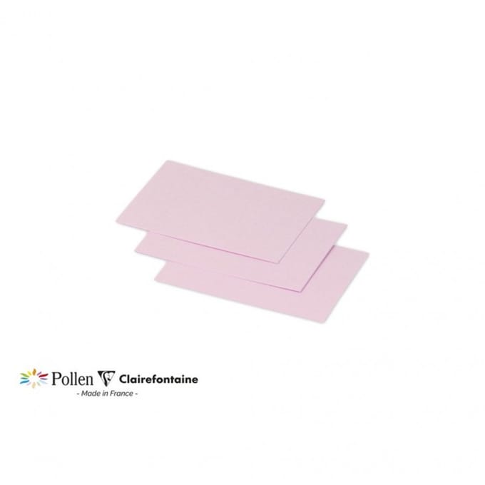 Clairefontaine Kleine Kaarten 70 x 95 mm, Bonbonroze