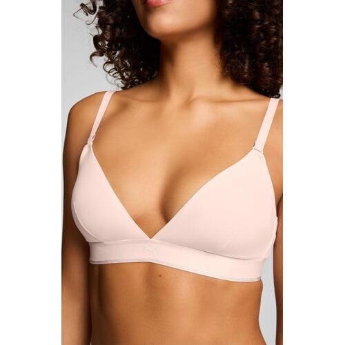 Puma - Dames - Sport Triangel Bralette - 3D Knit - Light Pink - Maat M