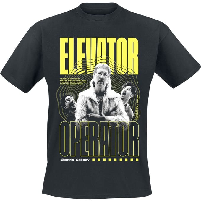 Electric Callboy T-shirt - Elevator Operator - M tot 3XL - voor Mannen - zwart