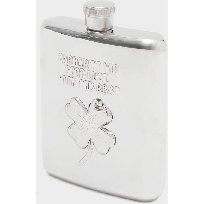 Carhartt WIP Clover Flask, zilver