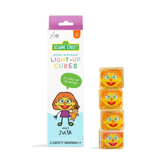Glopals Light-Up Sesamstraat Julia 4 stuks Badspeelgoed GP-FIN-4PK-JULIA