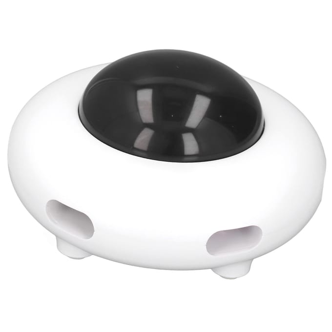 Elektrisch Katten Plagen Speelgoed Intelligente Inductie Automatisch Roterend Ronde Vorm Interactieve Kitten black