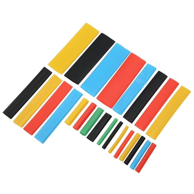 Kit de 328 gaines thermorétractables en polyoléfine colorées, gaines de câbles rétractables avec 2:1 retrait