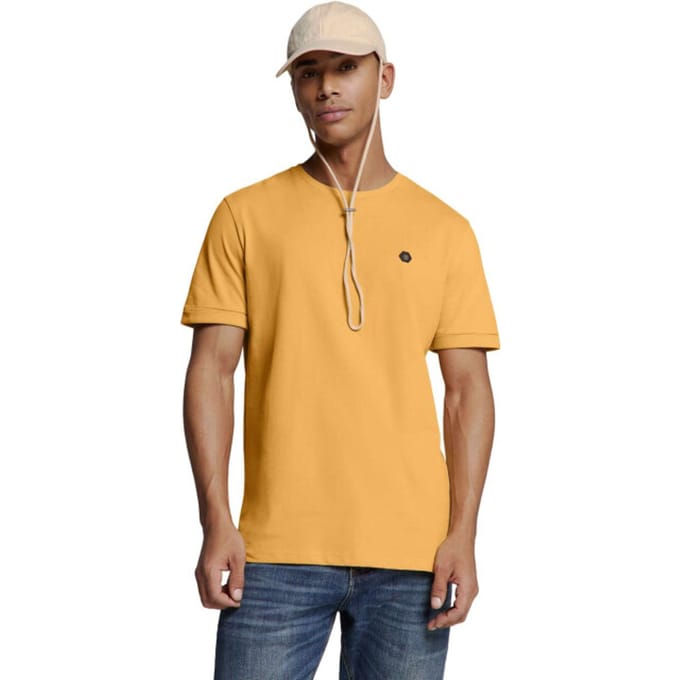 No Excess T-shirt Crewneck Peached Yellow Größe: XXL | Basic T-Shirts Outlet | Herren | Gelb