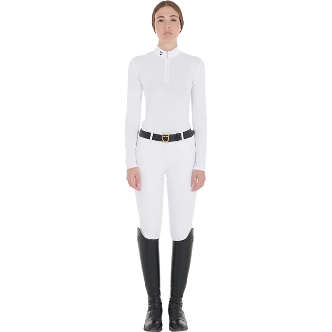 Damespolo met lange mouwen Equestro