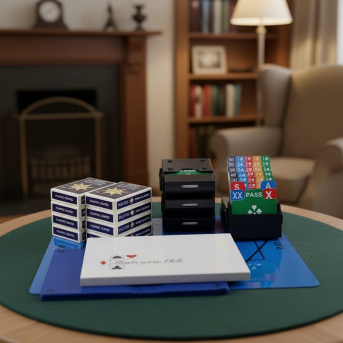 Startpakket bridge met mapjes - BLAUW