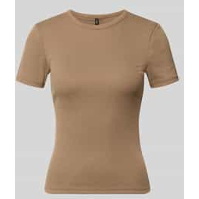slim fit T-shirt met viscose model 'LUPE'