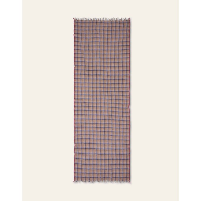 Oilily Aboiled Check Sjaal- maatOne size Wheat