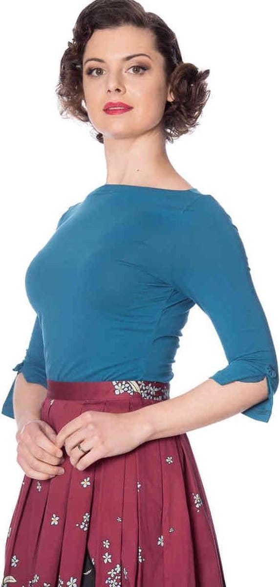 Dancing Days - OONAGH BASIC Longsleeve top - S - Blauw