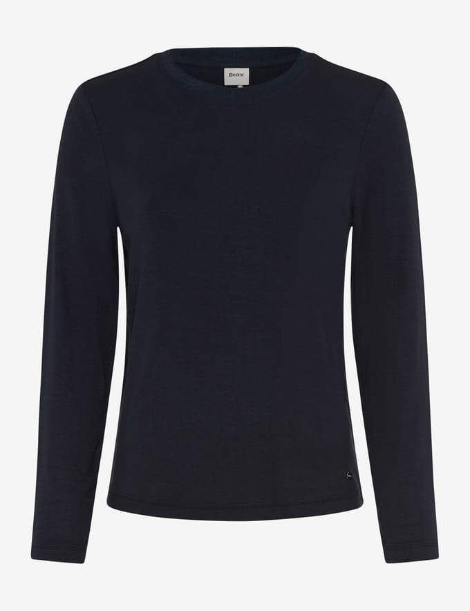 Brax Dames Shirt  Style CARINA L navy, donkerblauw, maat 48